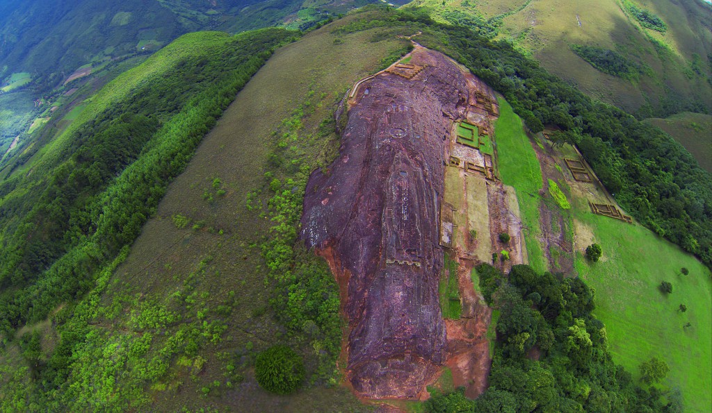 Aerial view of Fortress of Samaipata © Photo: Sonia Falcone Courtesy of the Latin American Pavilion - IILA