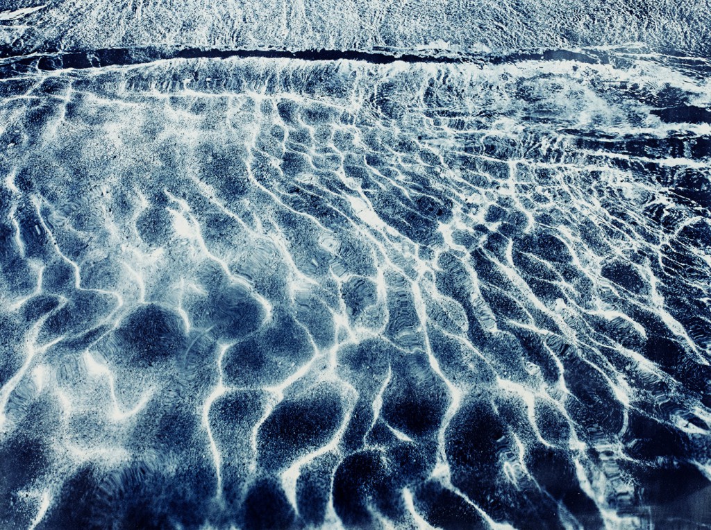 Waterscape Nr. 21 2014 Cyanotypie auf Aquarellpapier 