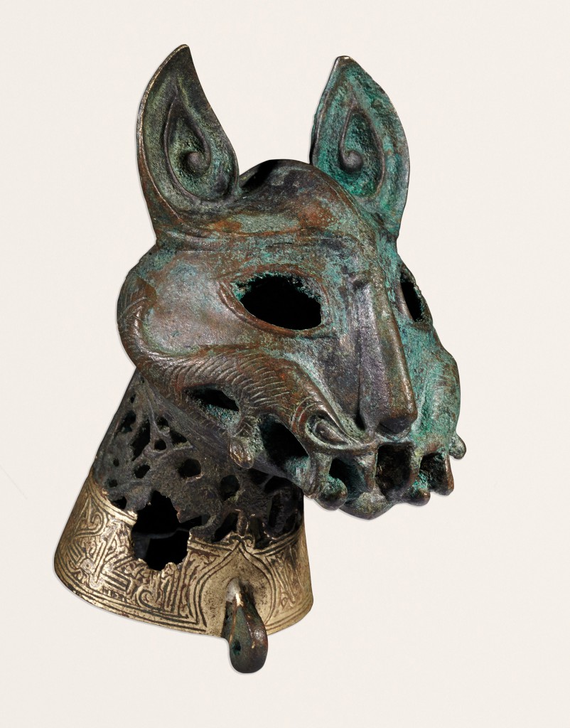 Löwenkopf  BC-6.149 13. Jh.,  Ghazni (Afghanistan), Bronze Copyright: strahm.de