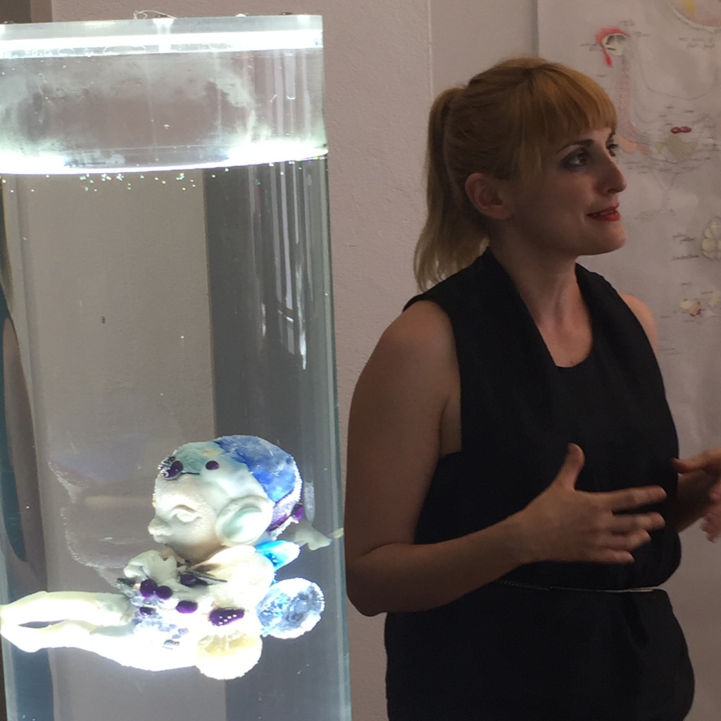 Impression of the exhibition preview with Pinar Yoldes